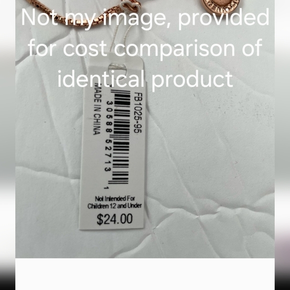 💖French Connection Rose Gold Hexagon Box Chain Bracelet - Picture 5 of 5